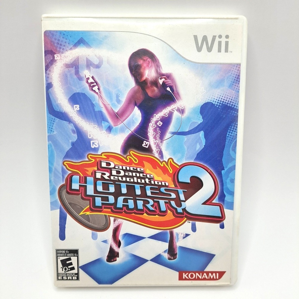 Dance Dance Revolution Hottest Party 2 Nintendo Wii Rhythm Dance Game Complete